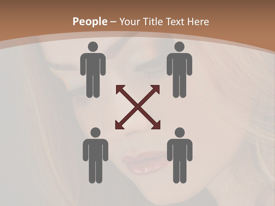 Female Attractive Hair PowerPoint Template