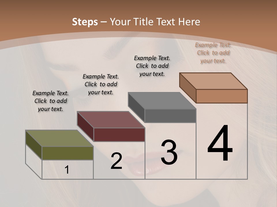 Female Attractive Hair PowerPoint Template