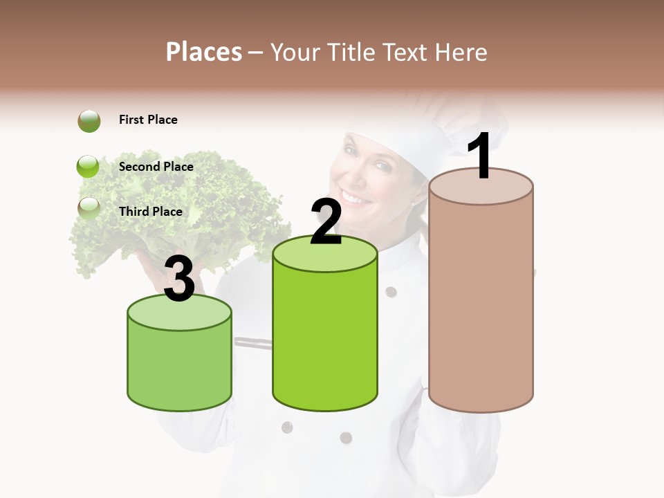 Culinary Mature Woman PowerPoint Template