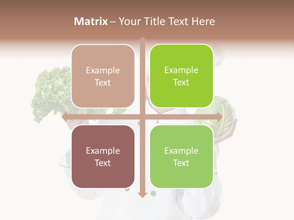 Culinary Mature Woman PowerPoint Template