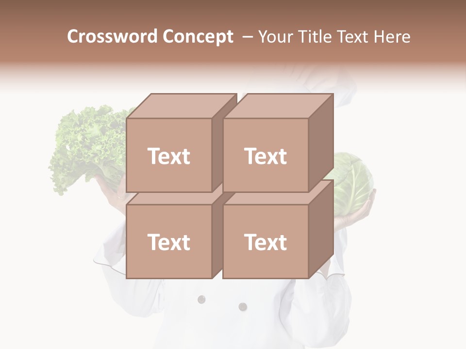 Culinary Mature Woman PowerPoint Template