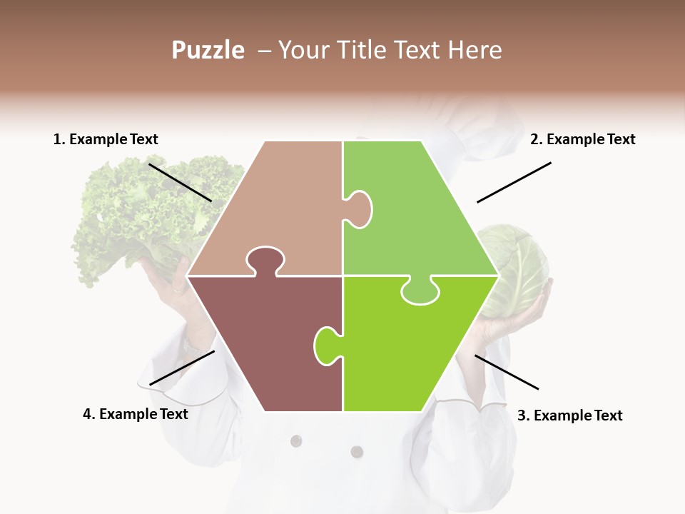 Culinary Mature Woman PowerPoint Template