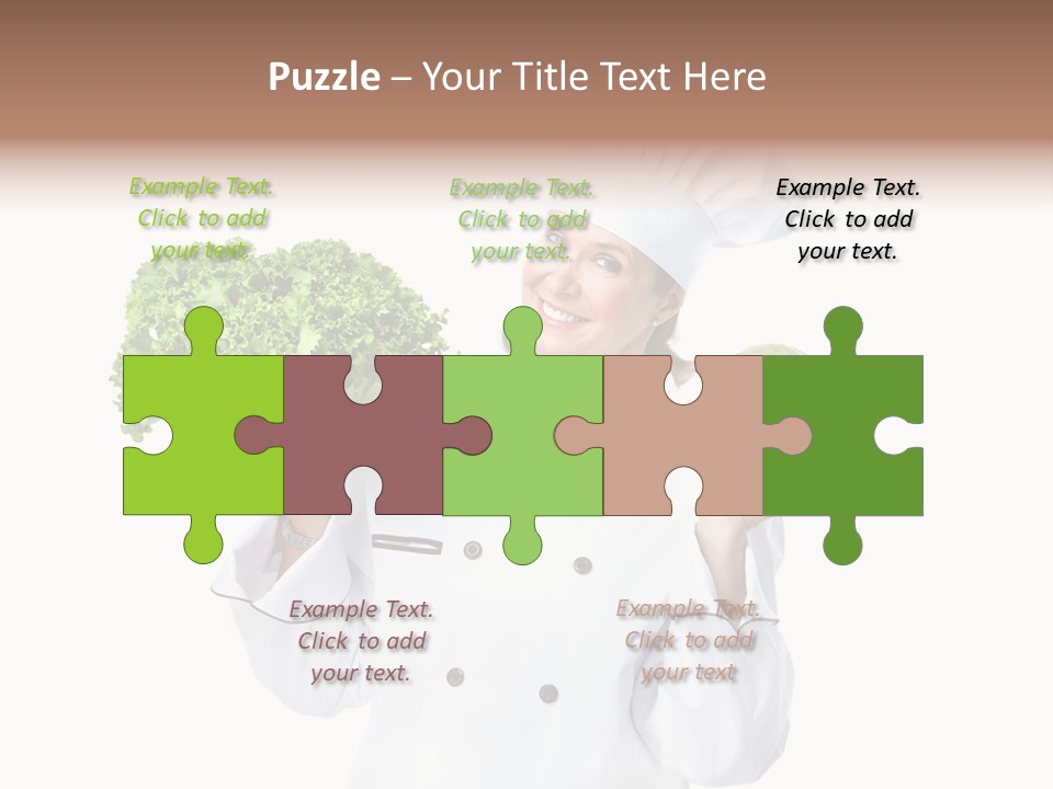 Culinary Mature Woman PowerPoint Template