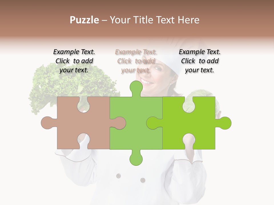 Culinary Mature Woman PowerPoint Template