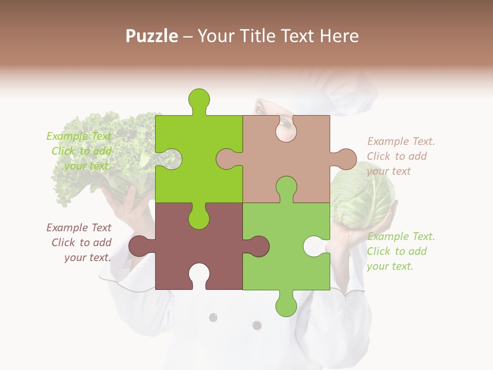 Culinary Mature Woman PowerPoint Template