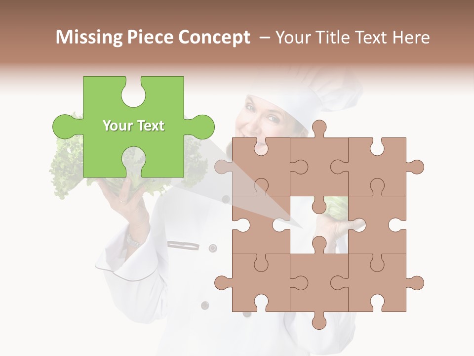 Culinary Mature Woman PowerPoint Template