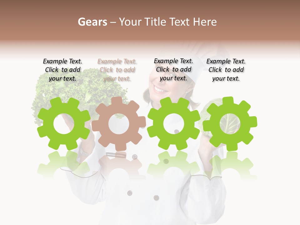 Culinary Mature Woman PowerPoint Template