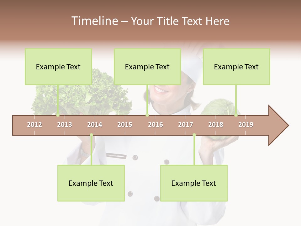 Culinary Mature Woman PowerPoint Template