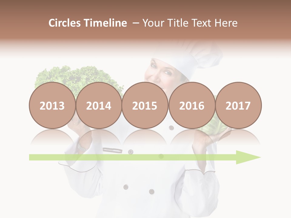 Culinary Mature Woman PowerPoint Template