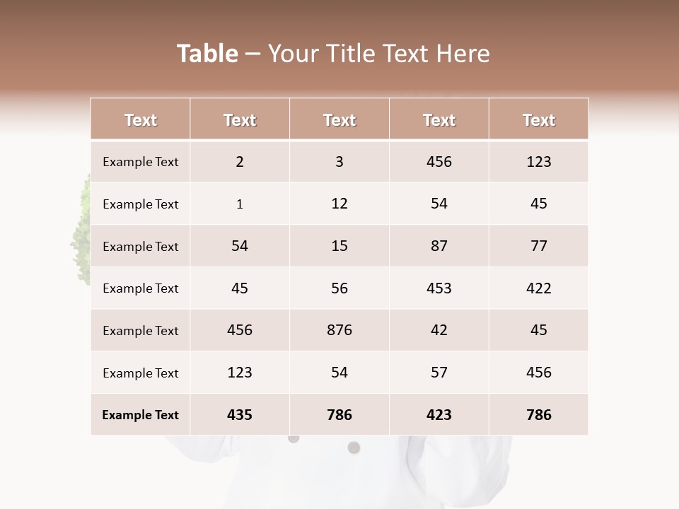 Culinary Mature Woman PowerPoint Template