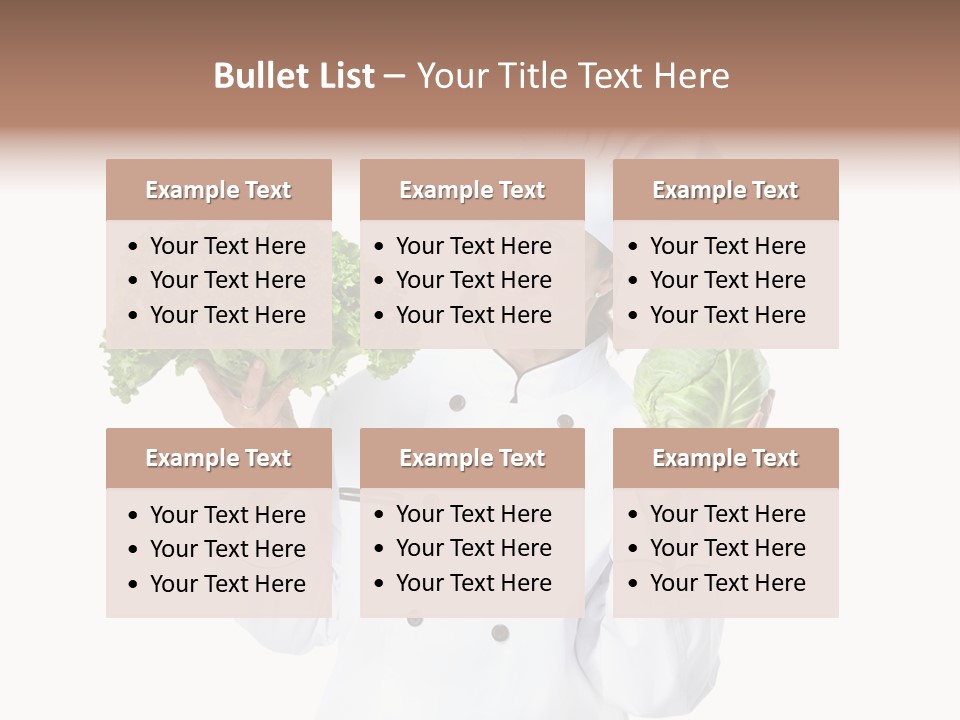 Culinary Mature Woman PowerPoint Template