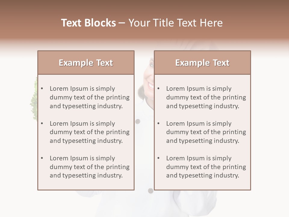 Culinary Mature Woman PowerPoint Template
