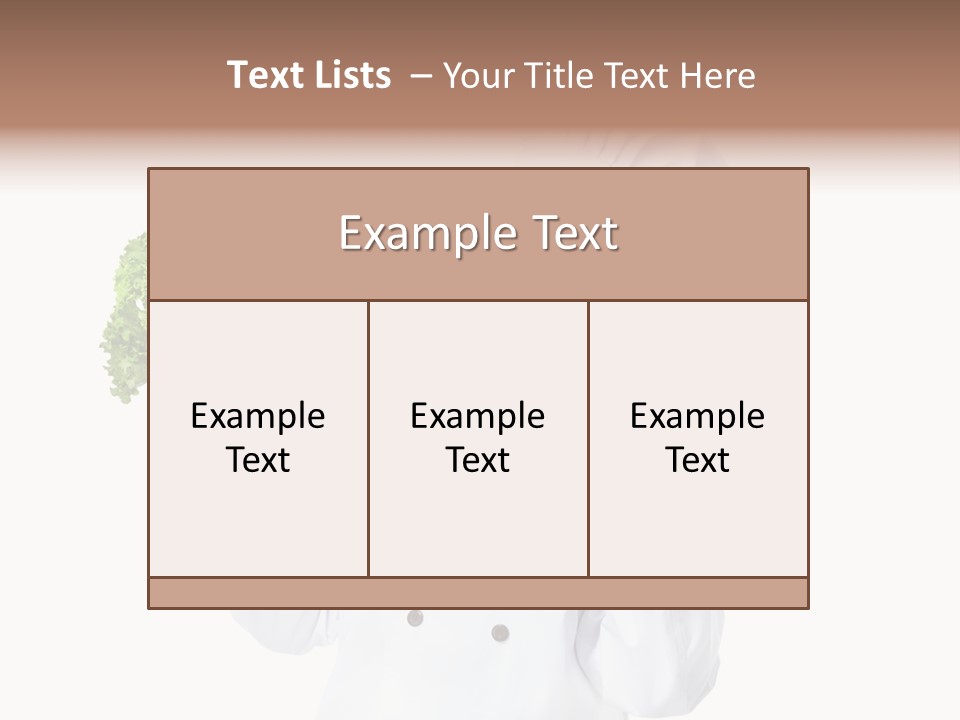 Culinary Mature Woman PowerPoint Template