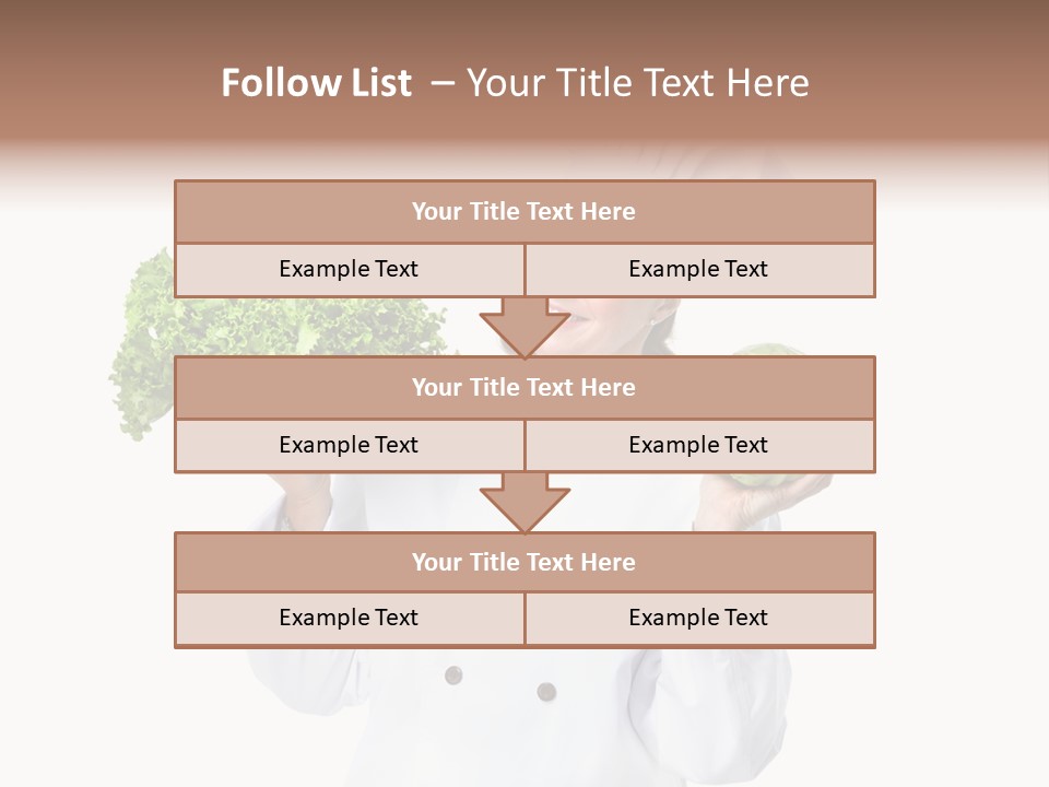 Culinary Mature Woman PowerPoint Template