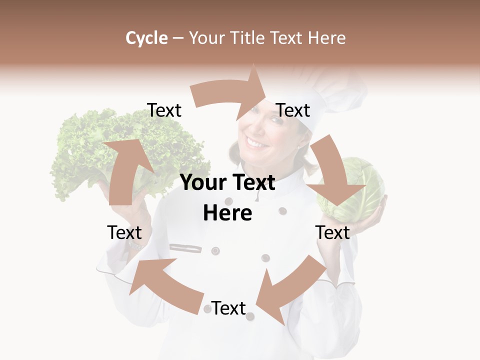 Culinary Mature Woman PowerPoint Template