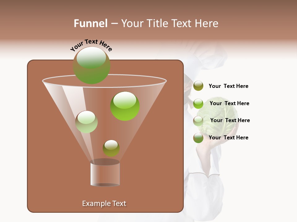 Culinary Mature Woman PowerPoint Template