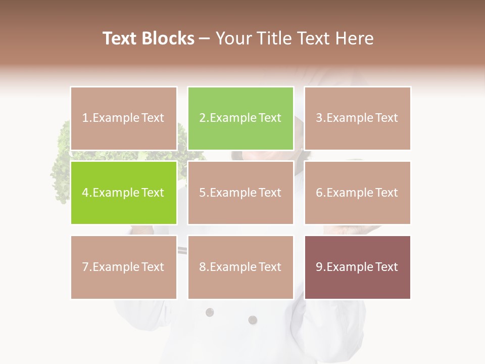 Culinary Mature Woman PowerPoint Template