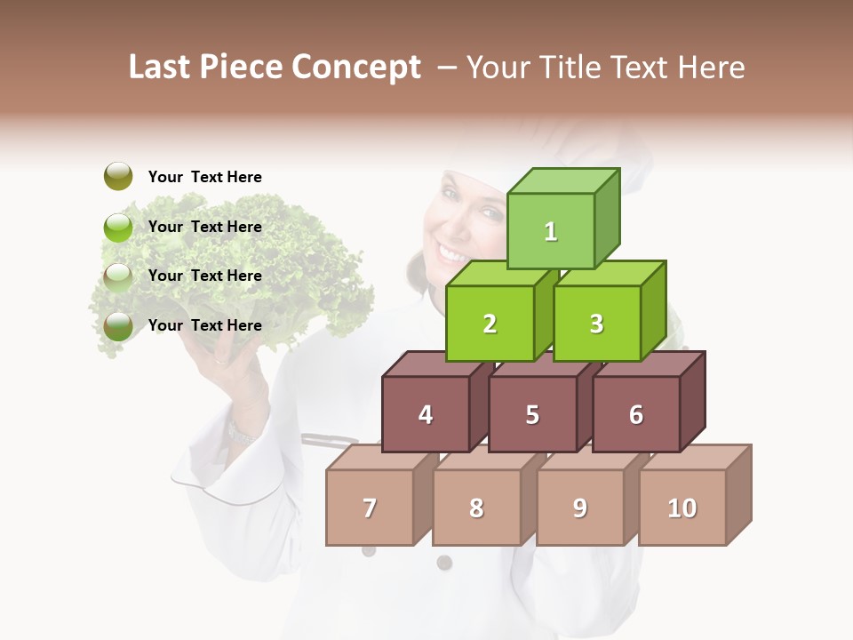 Culinary Mature Woman PowerPoint Template