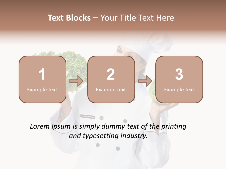 Culinary Mature Woman PowerPoint Template