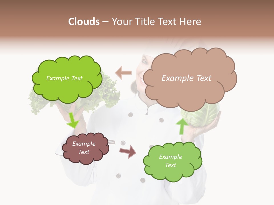 Culinary Mature Woman PowerPoint Template
