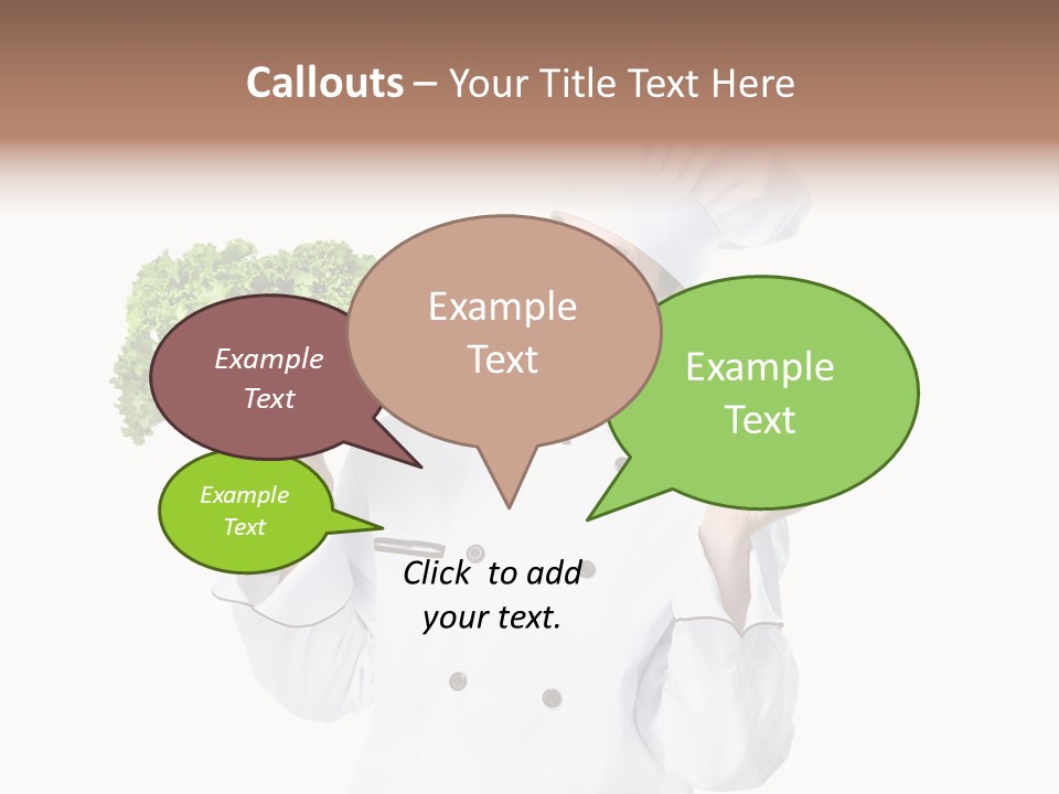 Culinary Mature Woman PowerPoint Template