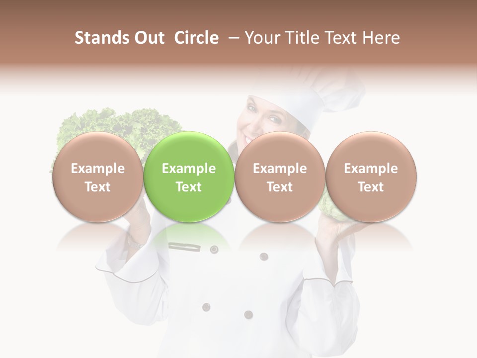 Culinary Mature Woman PowerPoint Template