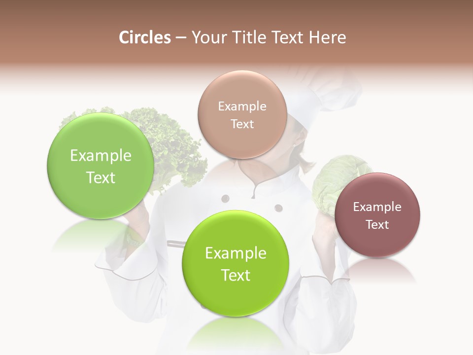 Culinary Mature Woman PowerPoint Template