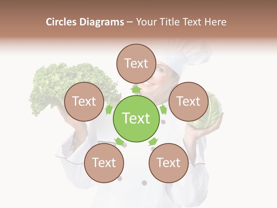 Culinary Mature Woman PowerPoint Template