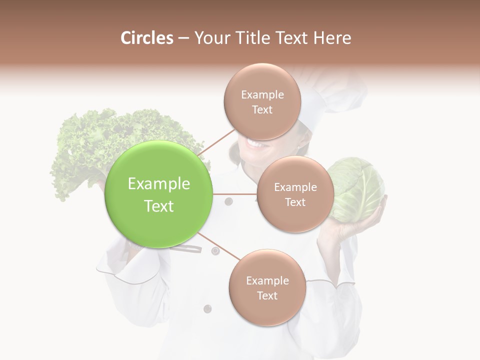 Culinary Mature Woman PowerPoint Template