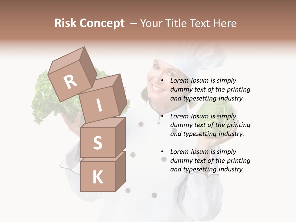 Culinary Mature Woman PowerPoint Template