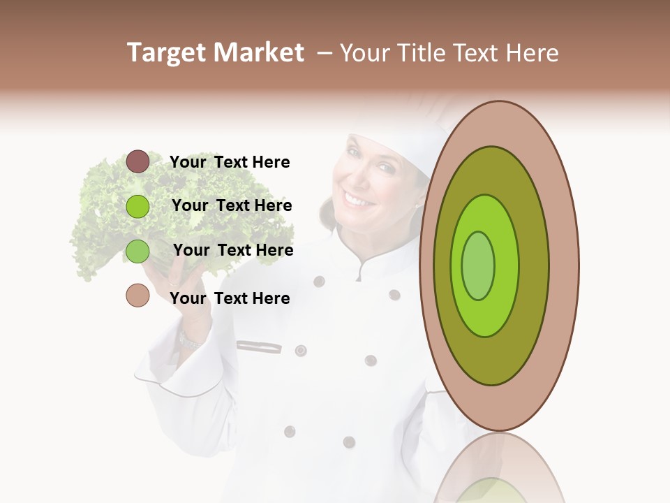 Culinary Mature Woman PowerPoint Template