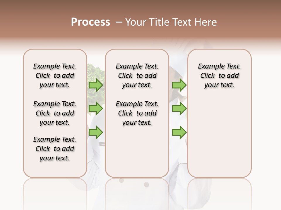 Culinary Mature Woman PowerPoint Template