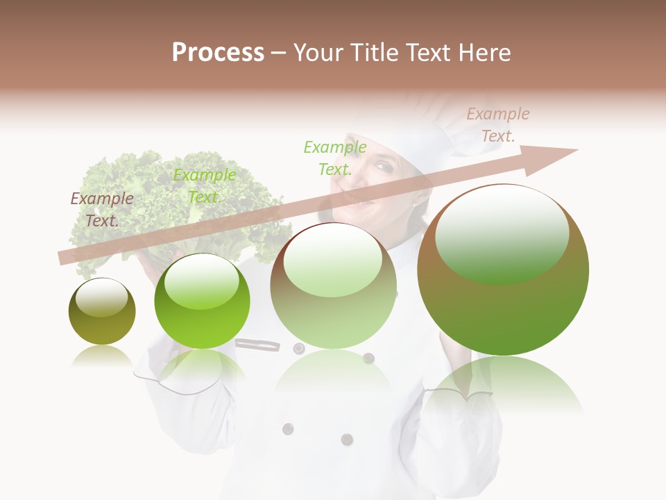 Culinary Mature Woman PowerPoint Template