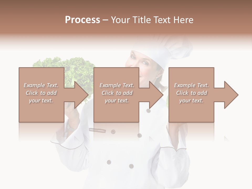 Culinary Mature Woman PowerPoint Template