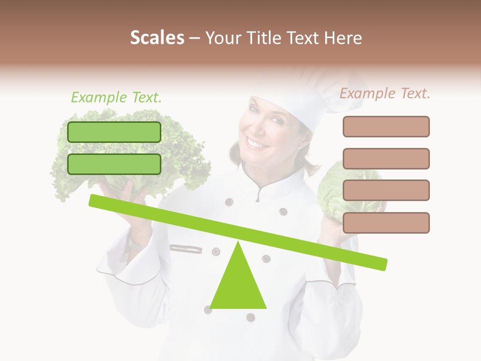 Culinary Mature Woman PowerPoint Template