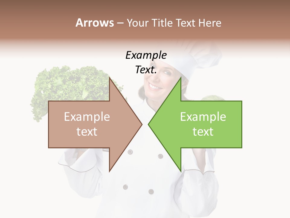 Culinary Mature Woman PowerPoint Template