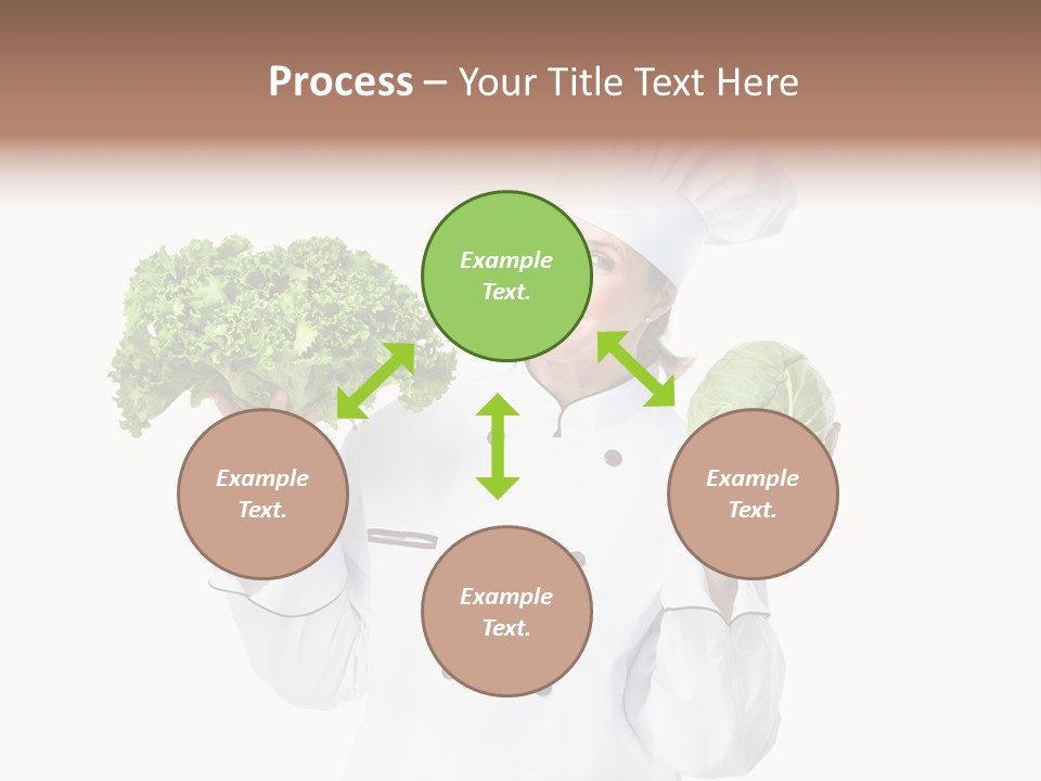 Culinary Mature Woman PowerPoint Template