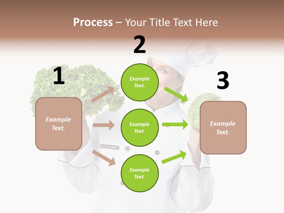 Culinary Mature Woman PowerPoint Template