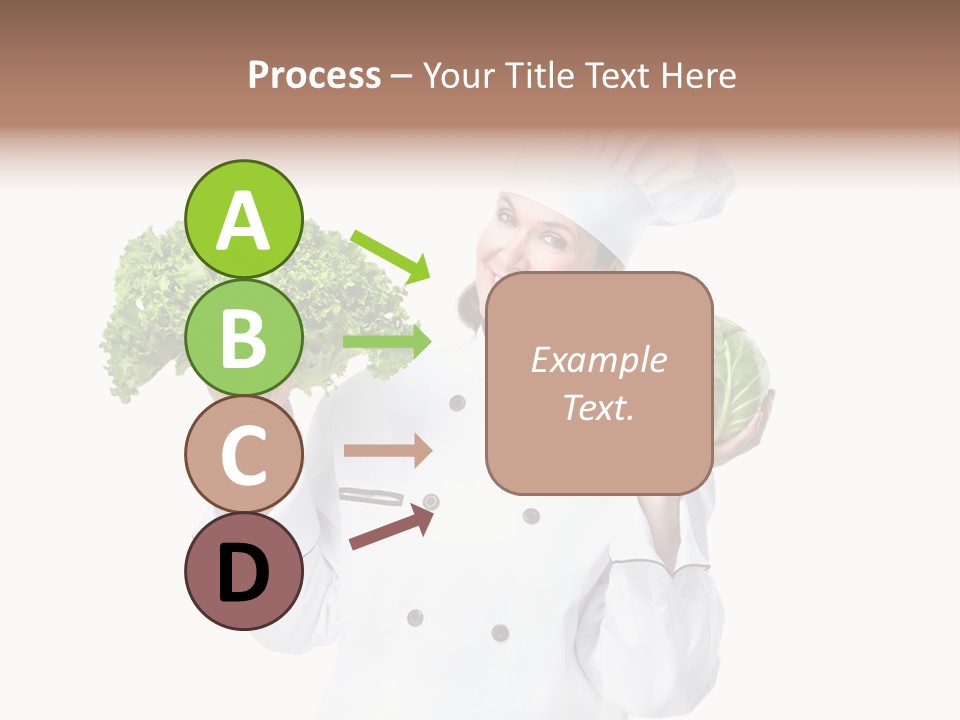 Culinary Mature Woman PowerPoint Template