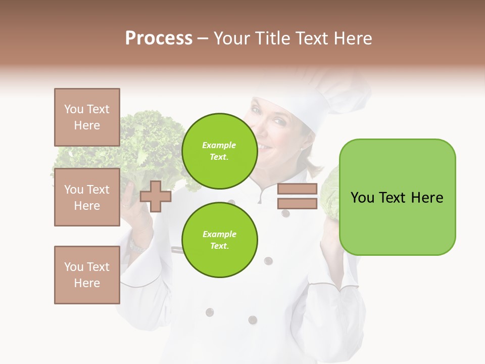 Culinary Mature Woman PowerPoint Template