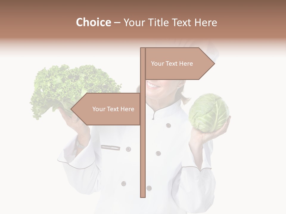 Culinary Mature Woman PowerPoint Template