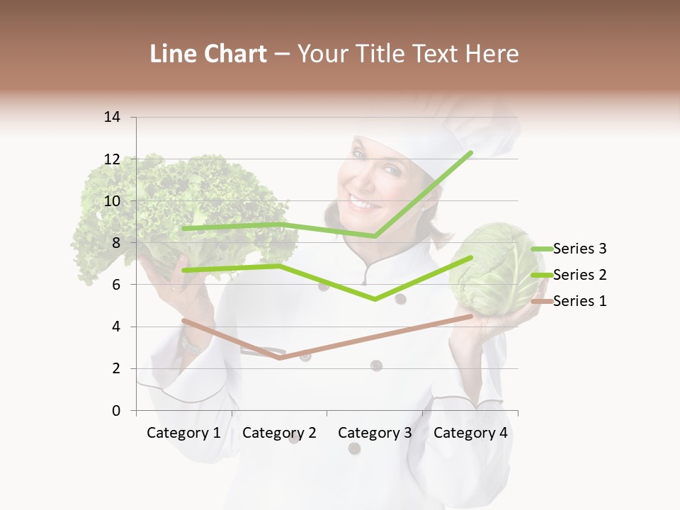 Culinary Mature Woman PowerPoint Template