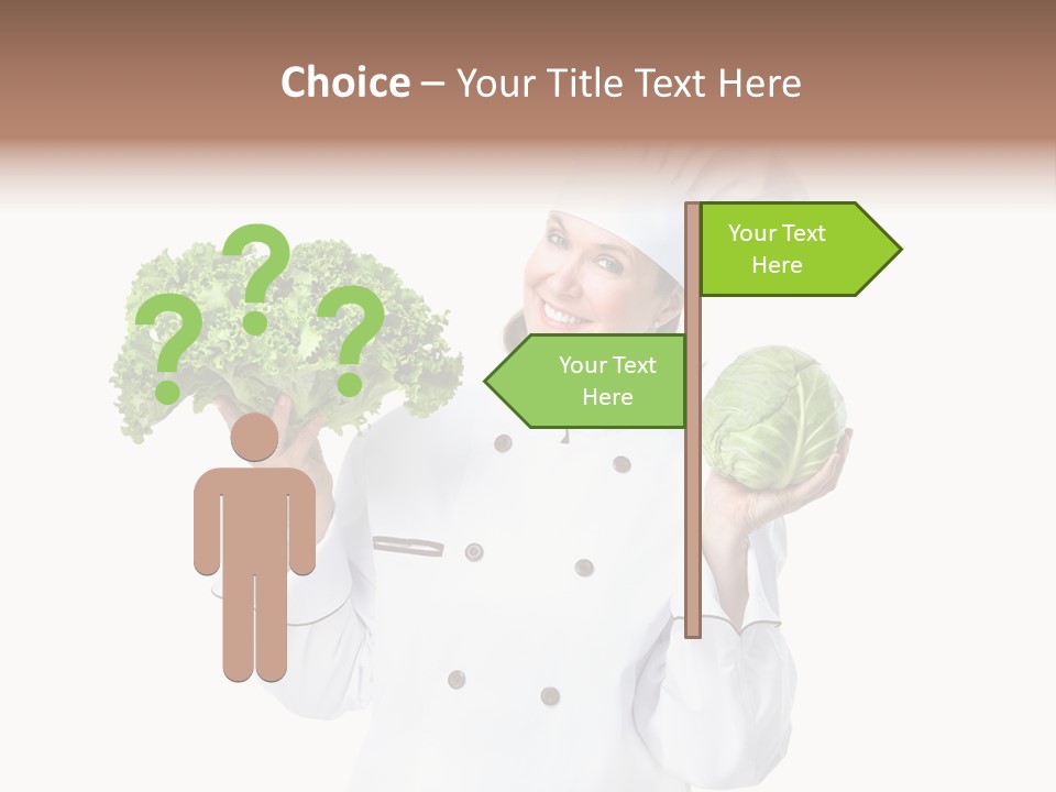 Culinary Mature Woman PowerPoint Template