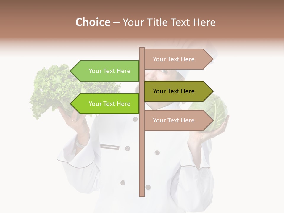 Culinary Mature Woman PowerPoint Template