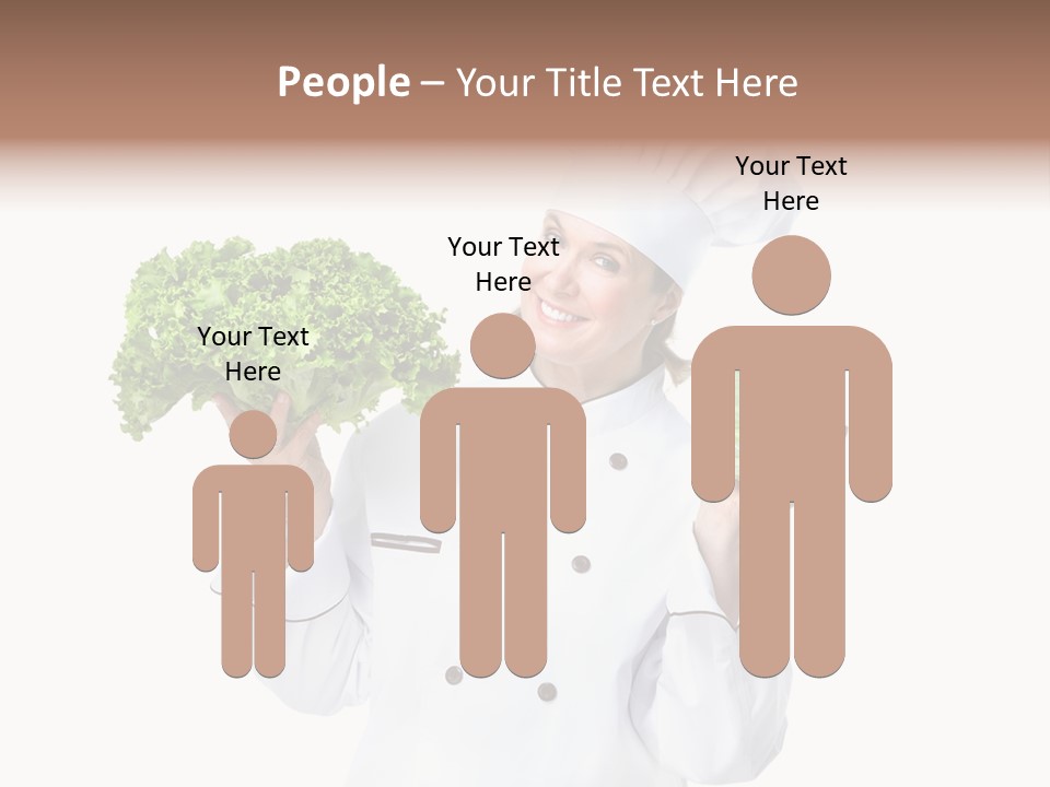 Culinary Mature Woman PowerPoint Template