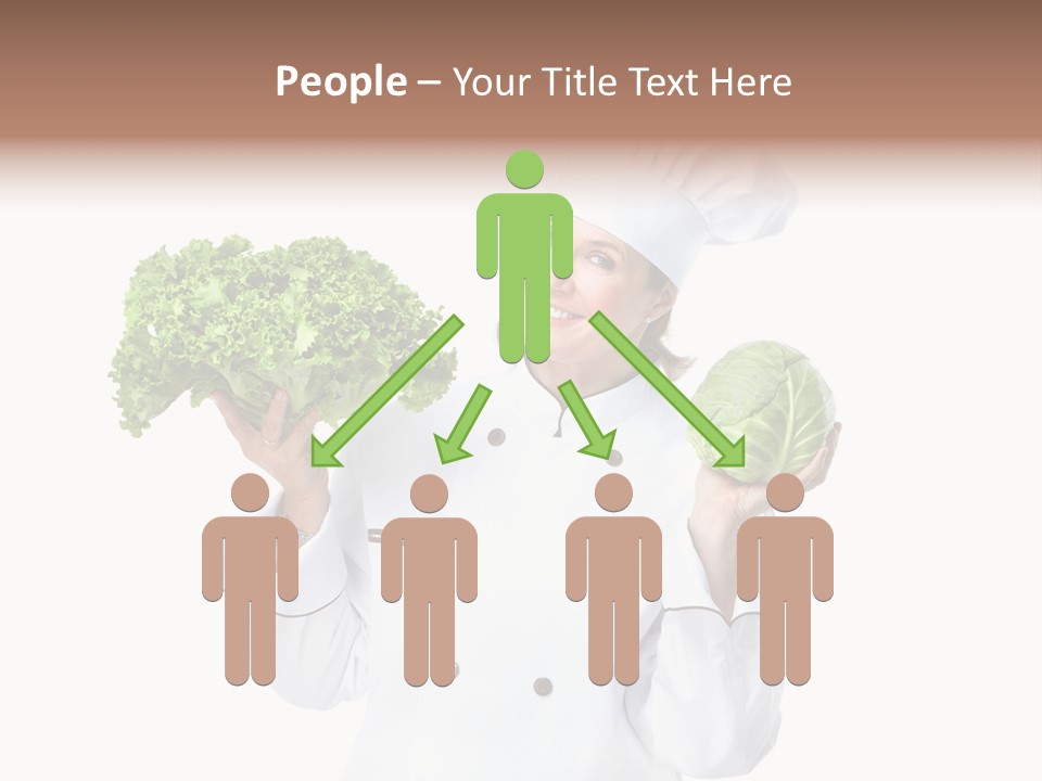 Culinary Mature Woman PowerPoint Template