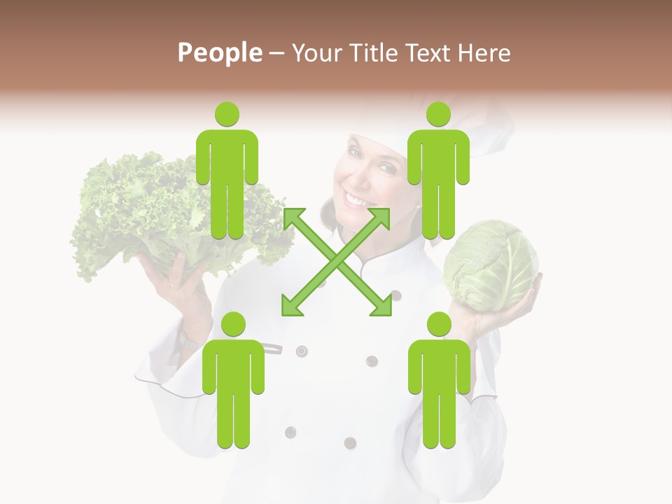 Culinary Mature Woman PowerPoint Template