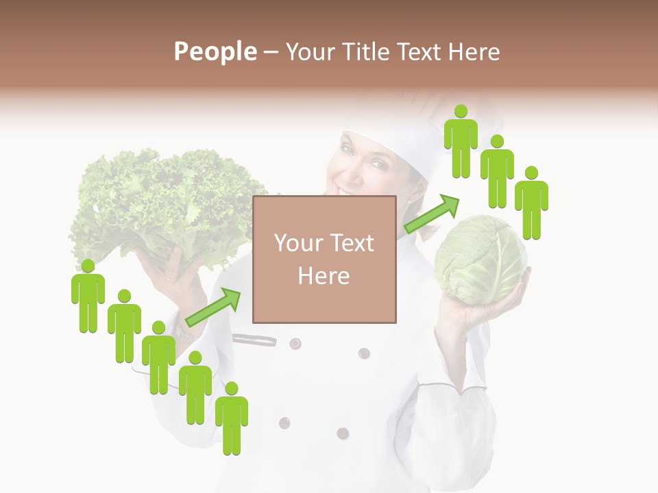 Culinary Mature Woman PowerPoint Template