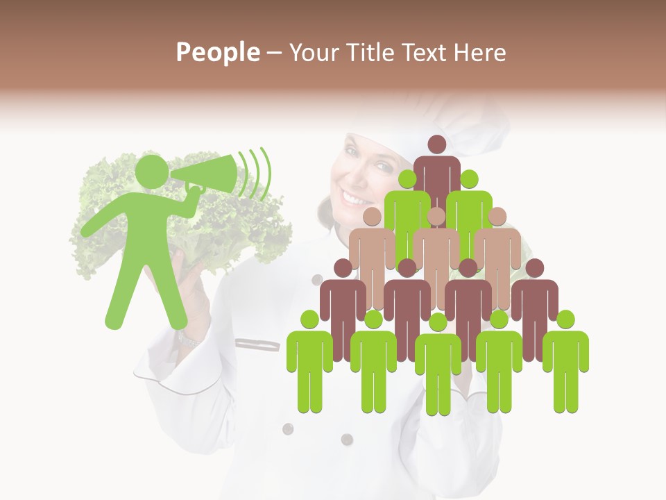 Culinary Mature Woman PowerPoint Template