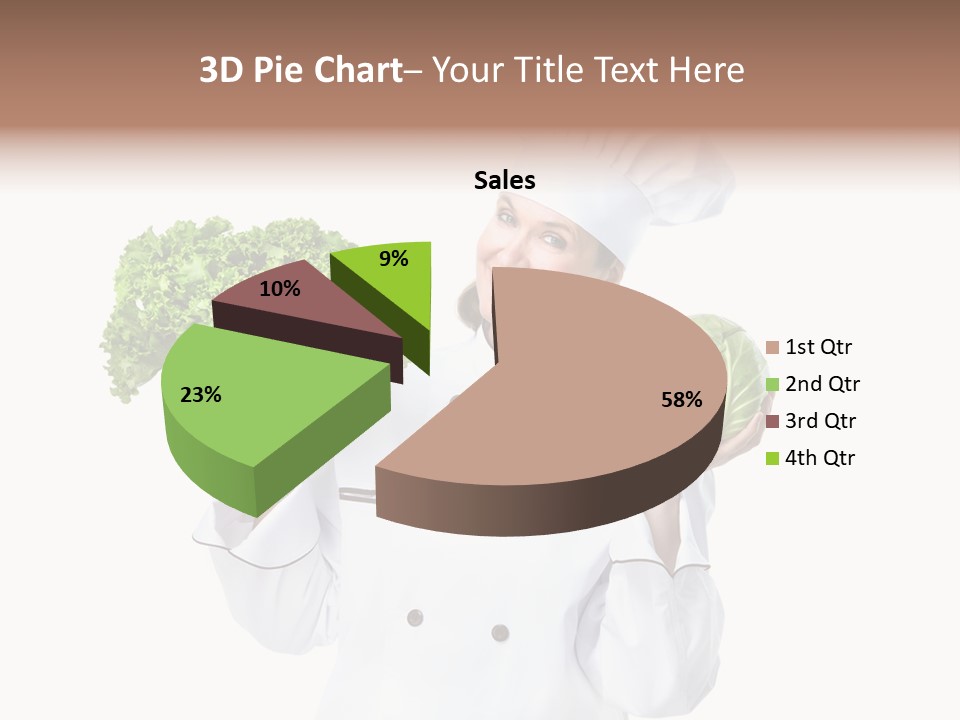 Culinary Mature Woman PowerPoint Template